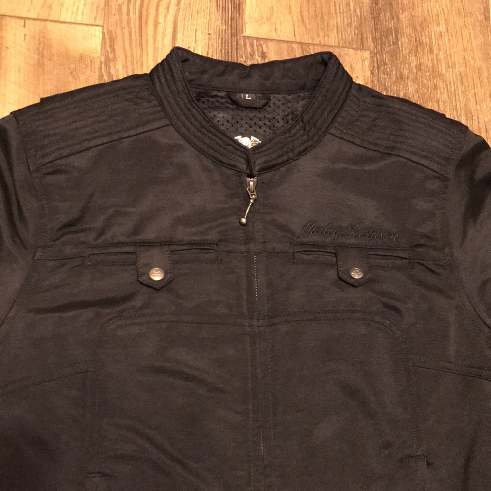 Harley Davidson Soft Shell Riding Jacket Mesh - Picture 4 of 9